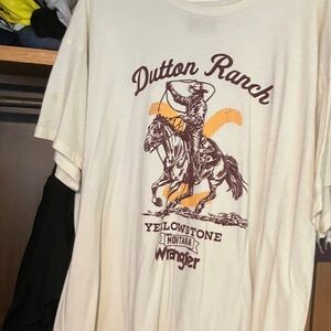 Wrangler Cream Dutton Ranch Tee